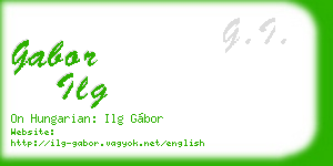 gabor ilg business card